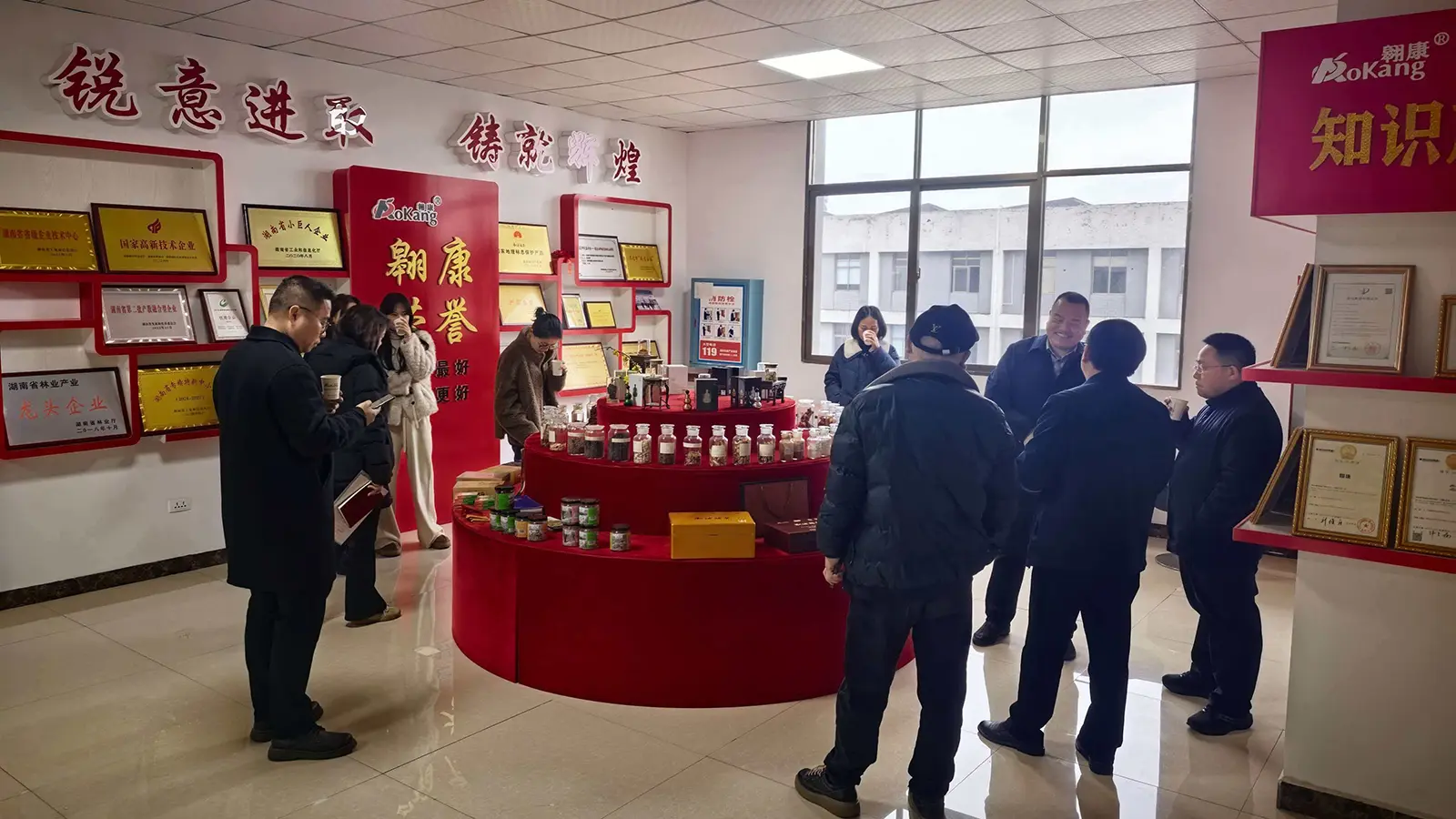 怀化贸促会领导视察湖南翱康生物