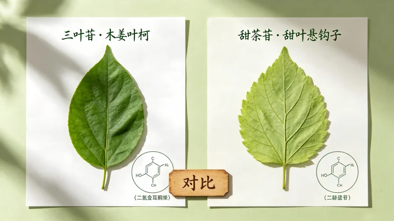 三叶苷与甜茶苷的区别